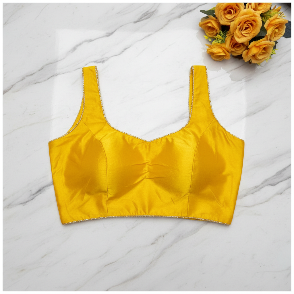 Satin Blouse Yellow