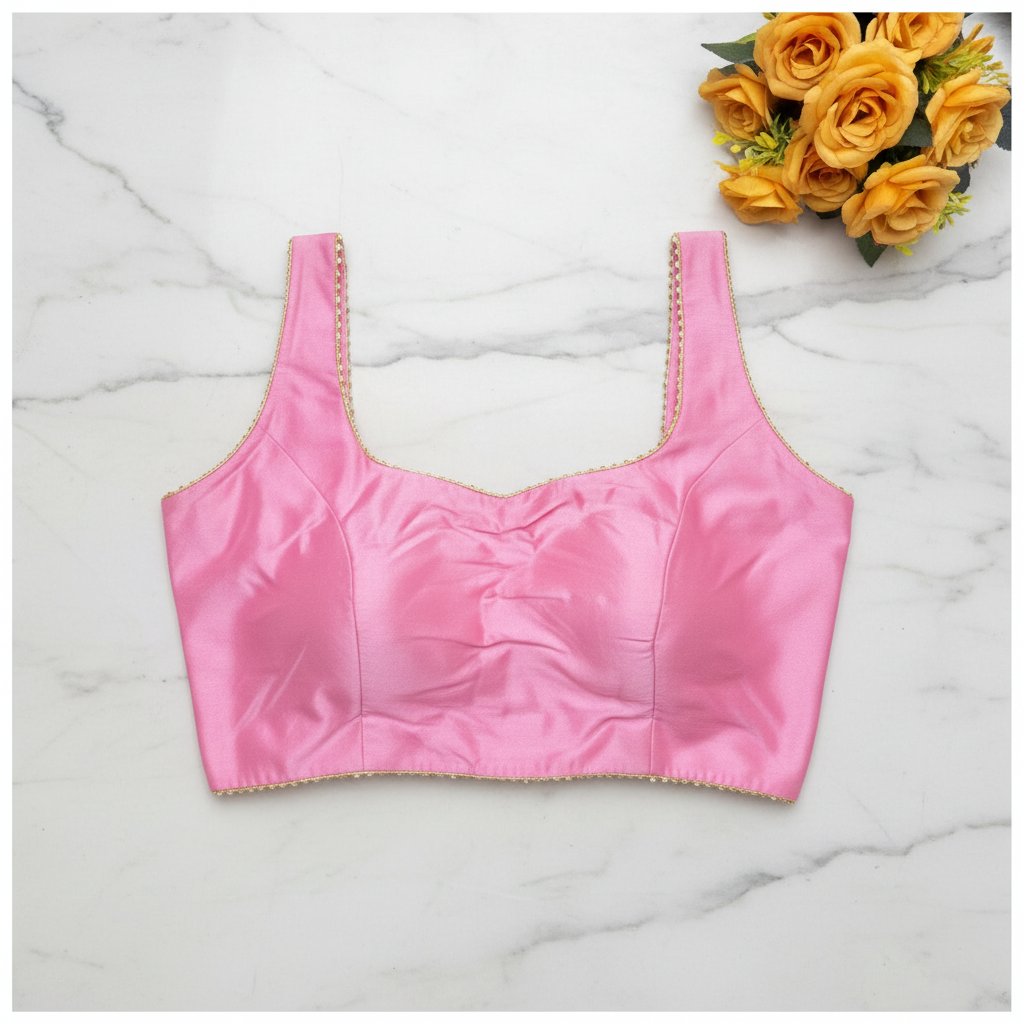 Satin Blouse Baby Pink