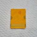 Mustard Yellow Embroidered Georgette Saree styled image 2