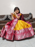 Fancy Mangalagiri Lehenga Set