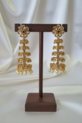 Kundan Long Jhumka on T-bar stand