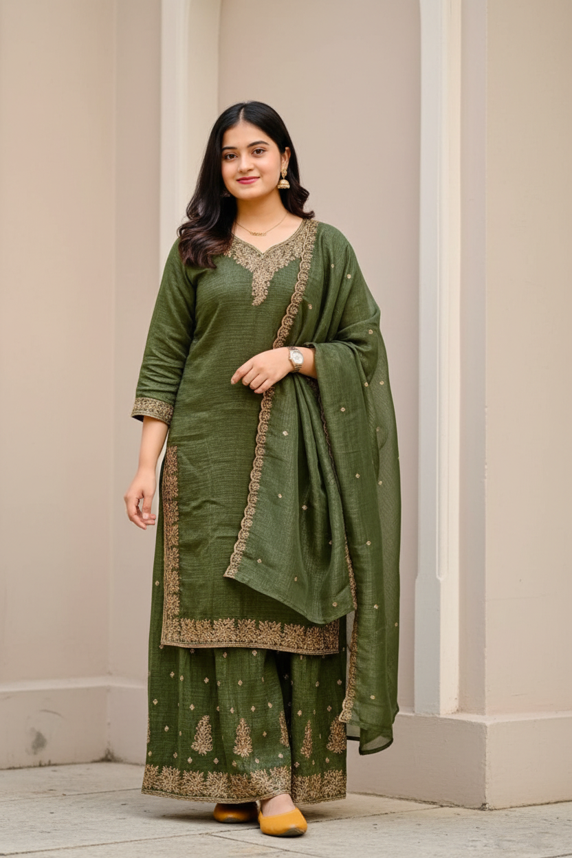 Kurti Set 3 - Green