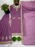 Tissue Crushed Kurti Set