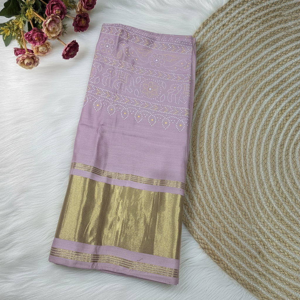 Lavender Bandhani