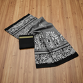 Mul Mul Cotton Saree - Wooden Background