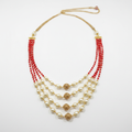 Red Crystal Pearl Necklace