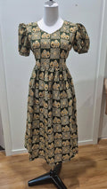 Olive Green Jaipur Cotton Frock