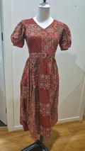 Maroon Jaipur Cotton Frock