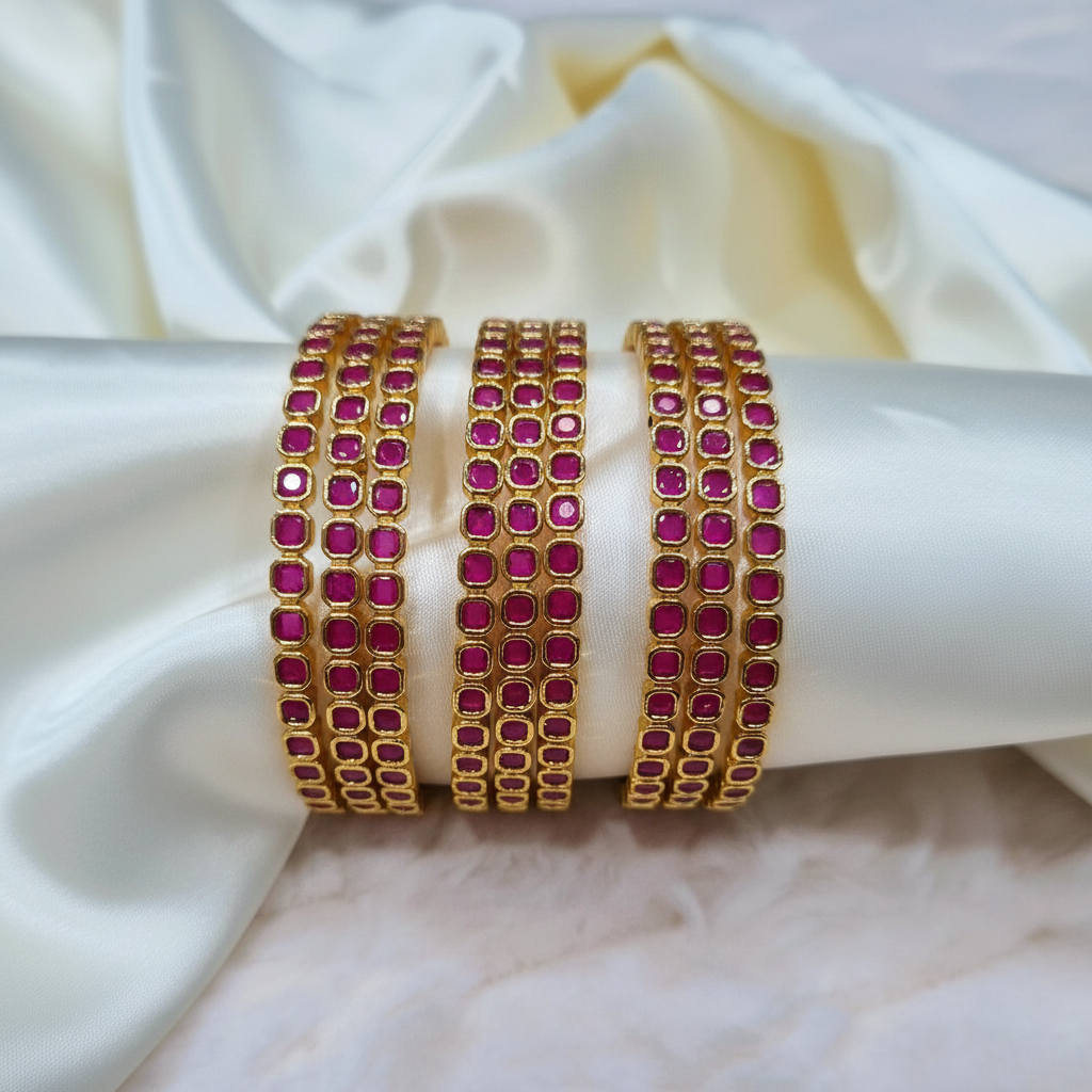 Ruby Pink Bangles