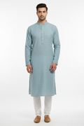 Steel Blue Chikankari Kurta
