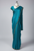 Teal Saree on Mannequin