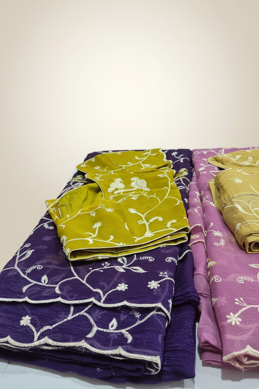 Tissue Saree Image 8