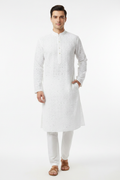 White Chikankari Kurta